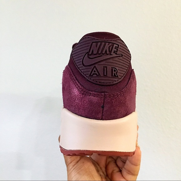 Women’s Nike Air Max 90 PRM Burgundy Crush - Picture 6 of 8